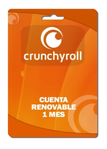 Crunchiroll-giftcard-cuenta-renovable-de-1-mes